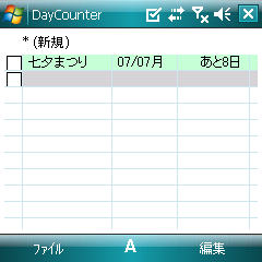 7月7日の予定に